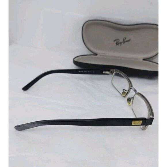 Ray Ban RB 6169 2502 Square Gunmetal Black Eyeglasses Frame 52-16-140 w/Case main image 5